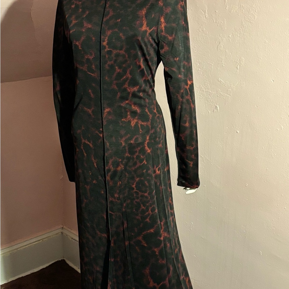 DKNY cowl neck maxi dress